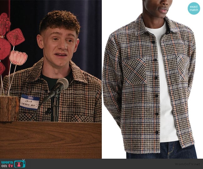 Wax London Whiting Overshirt worn by Jacob Hill (Chris Perfetti) on Abbott Elementary
