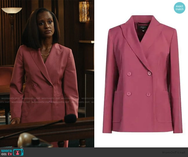Weekend Max Mara Double Breasted Blazer worn by Olympia (Skye P. Marshall) on Matlock