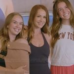 Whitney's navy top and biker shorts on The Secret Lives of Mormon Wives