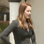 Whitney’s black track jacket on The Secret Lives of Mormon Wives