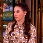 Whitney Cummings’ dog print shirt on The View
