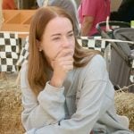 Whitney’s gray sweatshirt on The Secret Lives of Mormon Wives