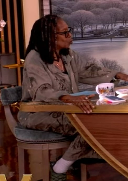 Whoopi’s distressed overalls on The View