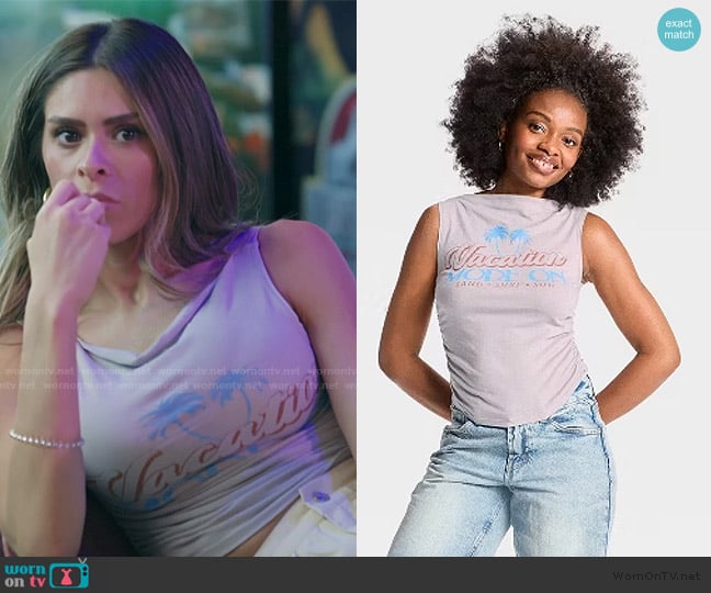Wild Fable Graphic Top worn by Taylor Frankie Paul on The Secret Lives of Mormon Wives