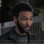 Winston’s colorblock sweater on Greys Anatomy