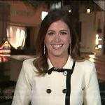 Chloe’s white contrast trim jacket on Today