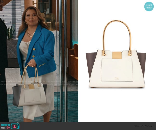 Zac Zac Posen Eartha Medium Tote worn by Eva (Justina Machado) on Matlock