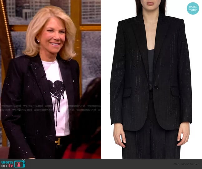 Zadig and Voltaire Valse Blazer worn by Joan Lunden on The View