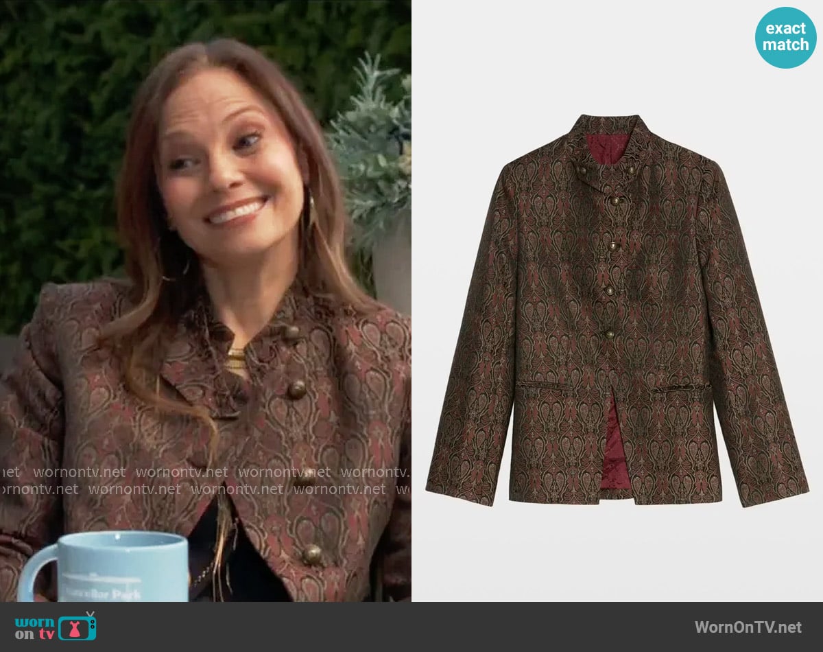 Zadig & Voltaire Verysa Jacket worn by Sienna Bacall (Tamara Braun) on The Young and the Restless