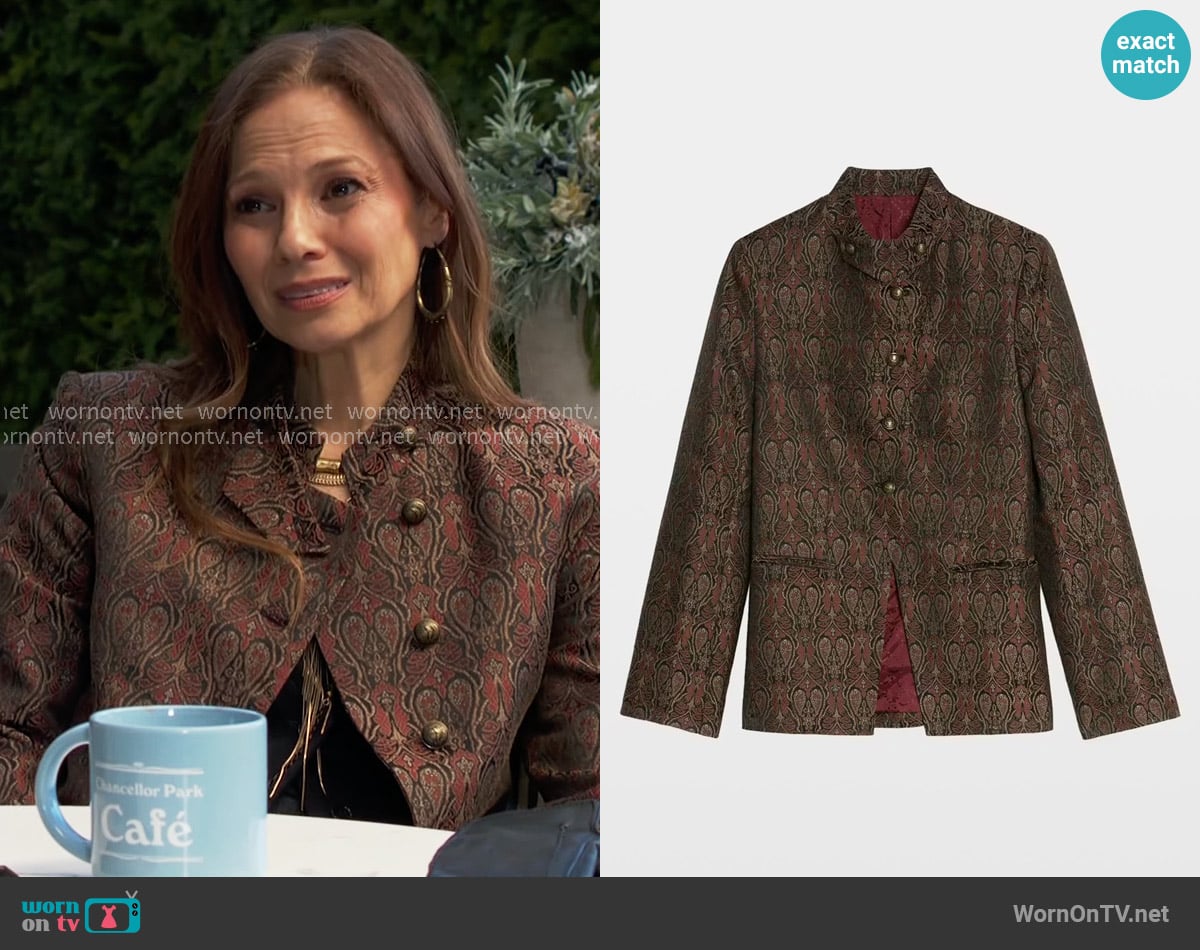 Zadig & Voltaire Verysa Jacket worn by Sienna Bacall (Tamara Braun) on The Young and the Restless