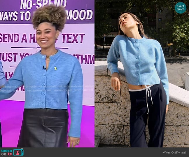 Zara Soft Knit Cardigan worn by Ally Love on Today