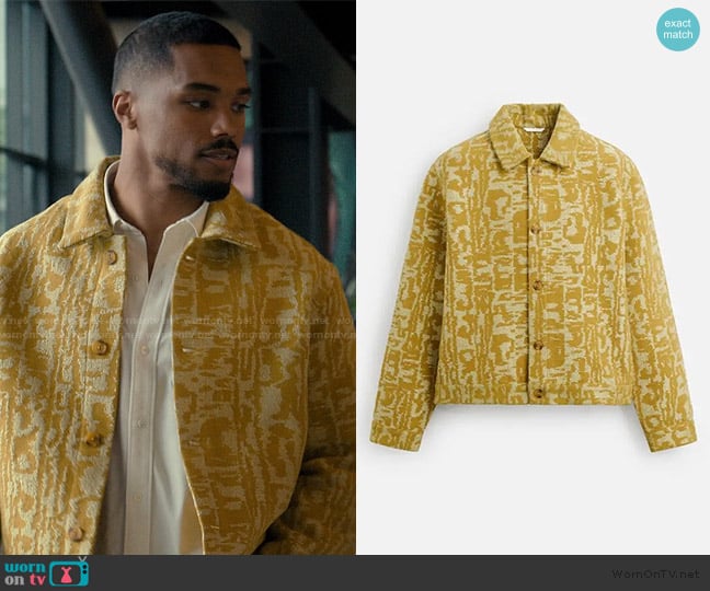 Zara Textured Jacquard Jacket worn by Jordan (Rome Flynn) on Imperfect Women