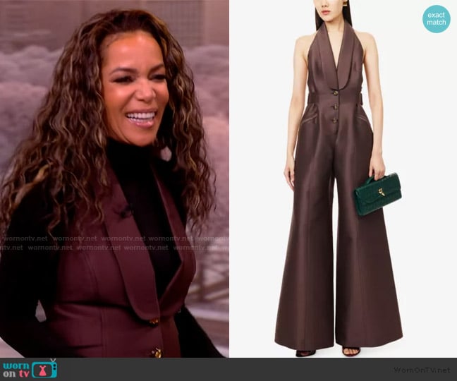 Zimmermann Alchemy Tuxedo Wool-Blend Jumpsuit worn by Sunny Hostin on The View