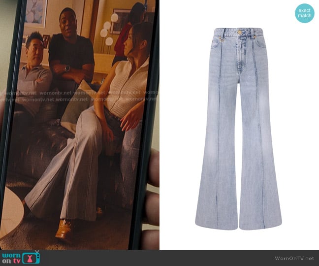 Zimmermann Denim Wide Leg Jean worn by May Grant (Corinne Massiah) on 9-1-1
