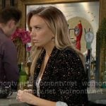 Abby's sparkly blazer on The Young and the Restless