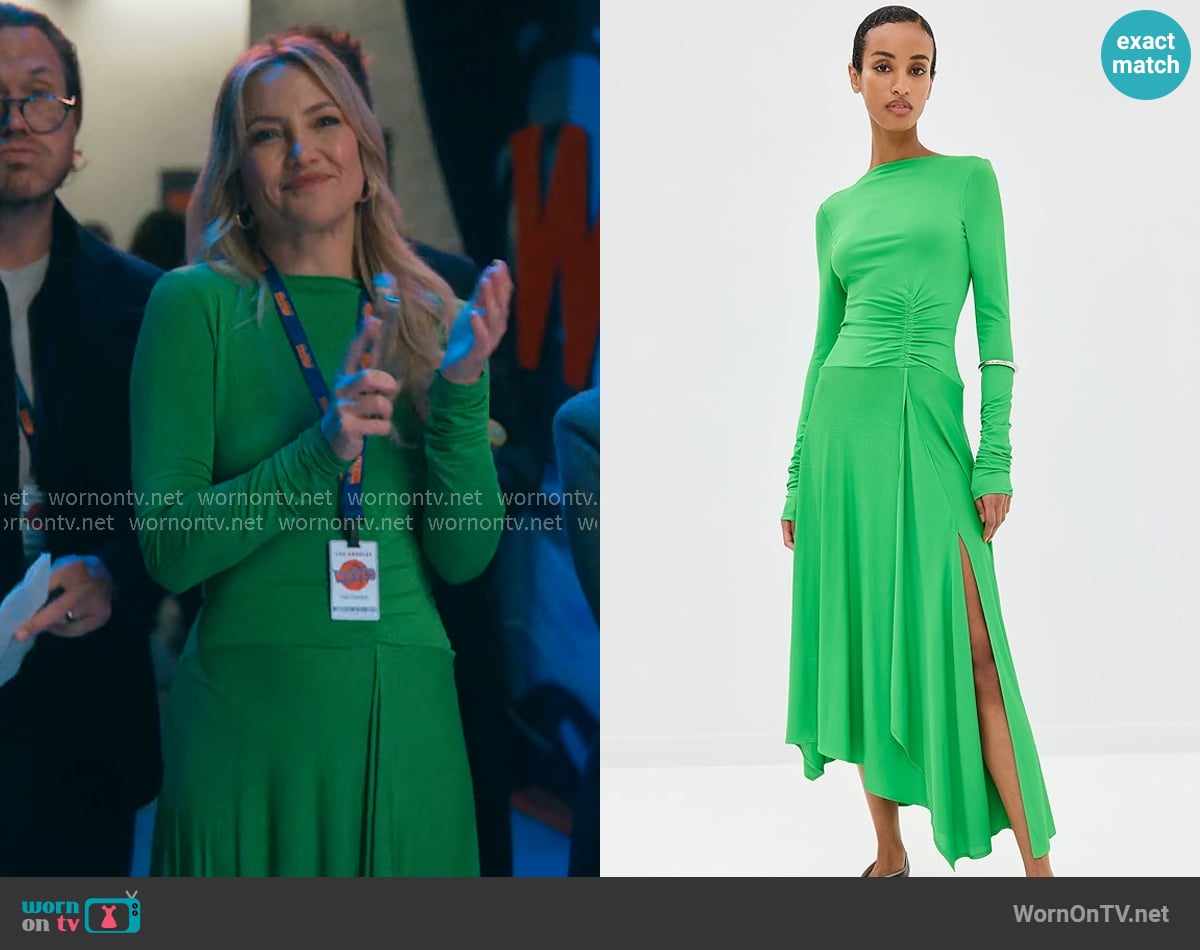 Acne Studios Fitted Fluid Long Sleeve Dress worn by Isla Gordon (Kate Hudson) on Running Point