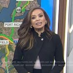 Adelle’s black cropped jacket on Today