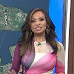 Adelle’s floral print mesh top on Today