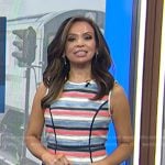 Adelle’s striped sleeveless dress on Today