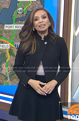 Adelle’s black cropped jacket on Today