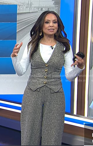 Adelle’s grey vest and pants on Today
