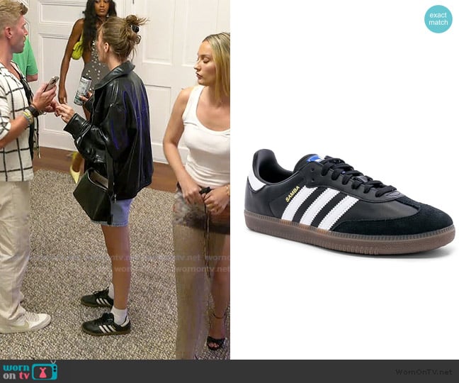 Amanda’s leather stripe sneakers on Summer House