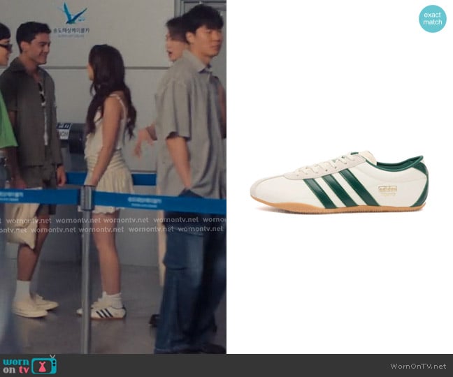 Adidas Tokyo Shoes in Off White / Collegiate Green worn by Katherine Song-Covey (Anna Cathcart) on XO Kitty