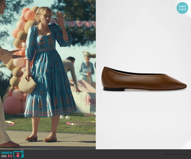 Aeyde Betty Leather Ballerina Flats worn by Lindsay Crane-Martín (Carey Mulligan) on Beef