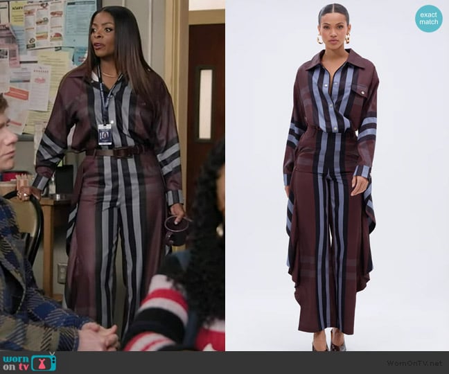 Ava’s striped pants on Abbott Elementary