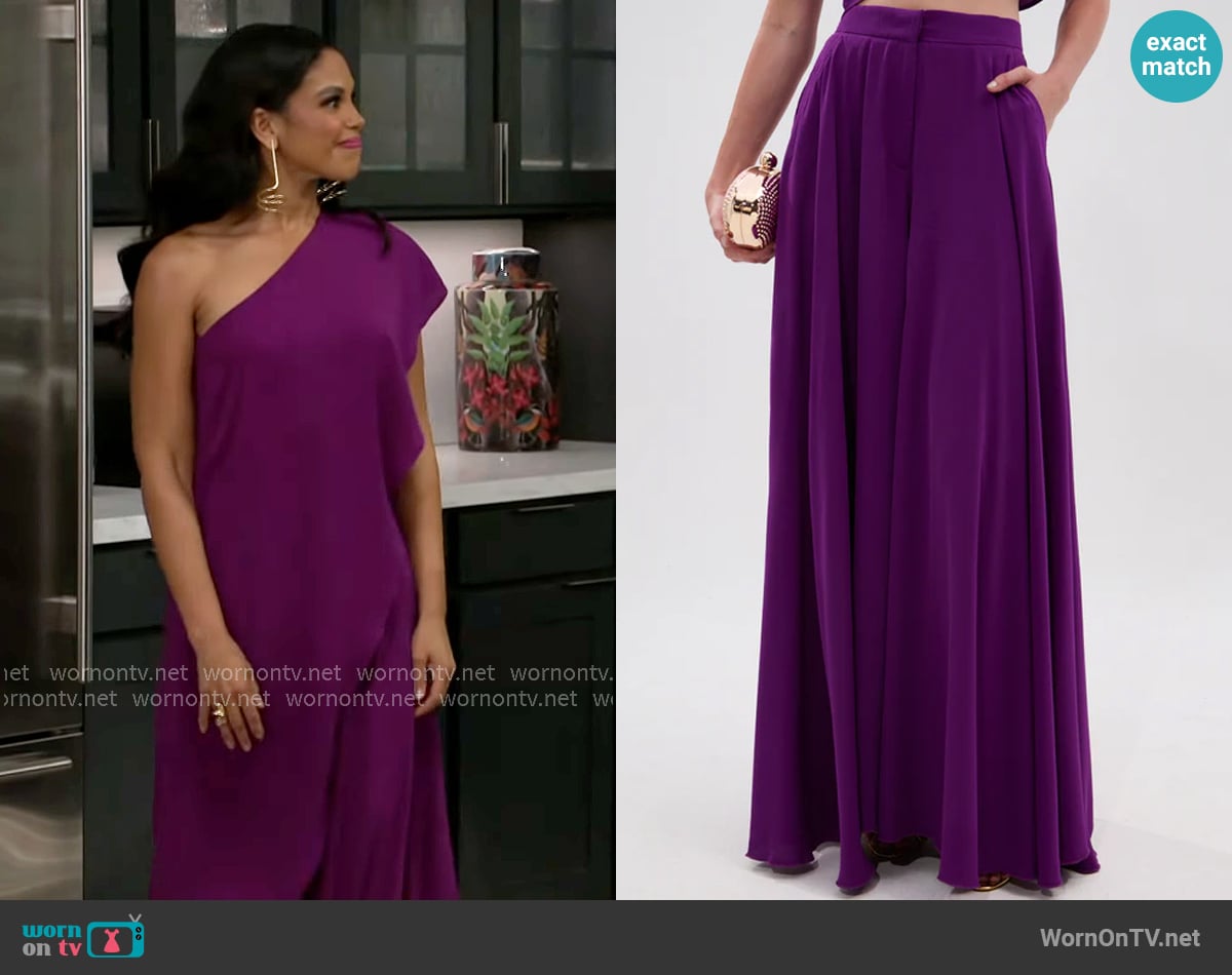 Akira Trina Pleated Palazzo Pant worn by Dani Dupree (Karla Mosley) on Beyond the Gates