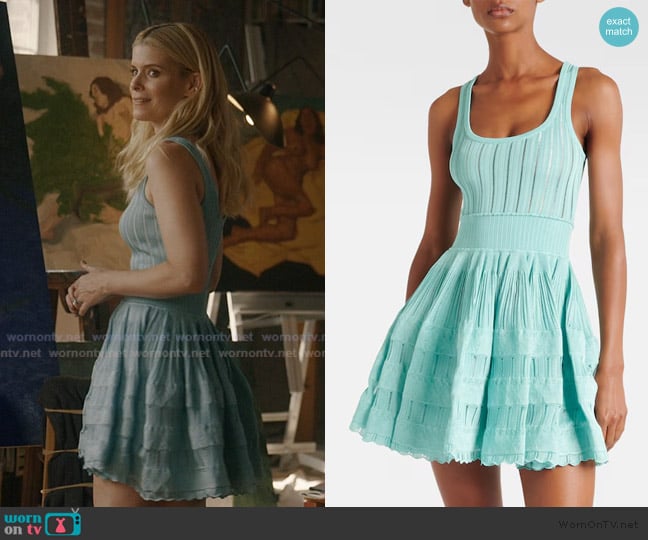 Alaia Open-knit minidress worn by Nancy (Kate Mara) on Imperfect Women