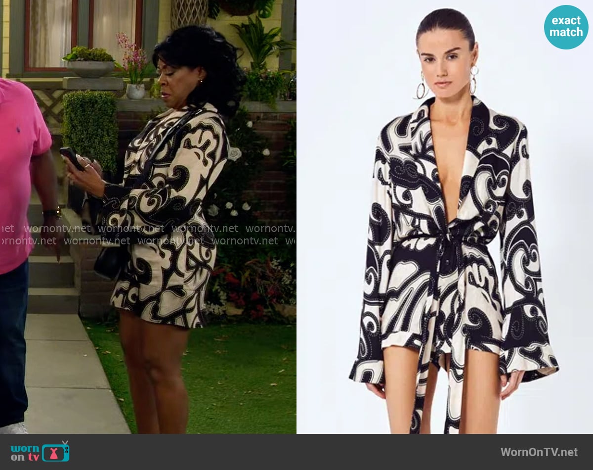 Alexis Kaiden Romper worn by Tina Butler (Tichina Arnold) on The Neighborhood