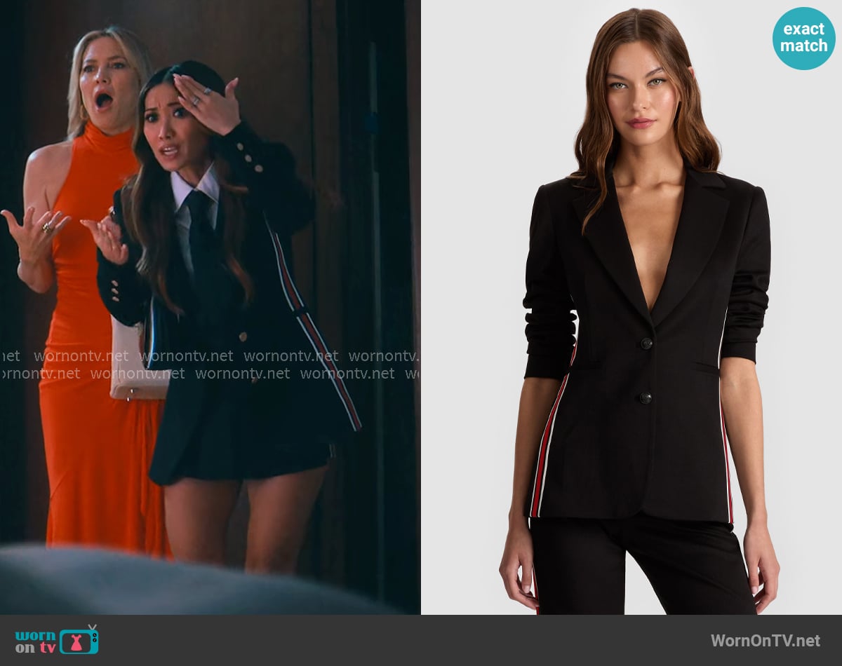 Alice + Olivia Breann Blazer worn by Ali Lee (Brenda Song) on Running Point