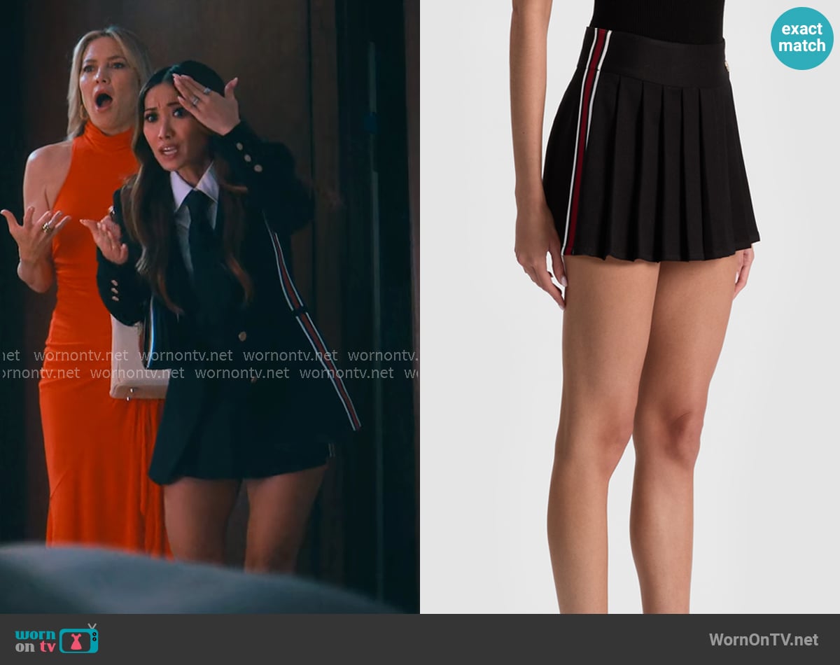 Alice + Olivia Noah Skirt worn by Ali Lee (Brenda Song) on Running Point