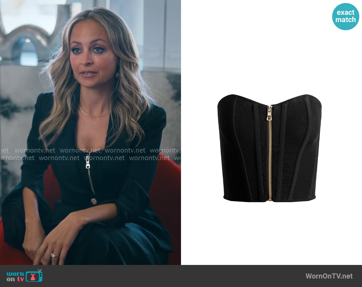 Alice + Olivia Tasha Zip Front Corset worn by Nicole Vark (Nicole Richie) on Running Point