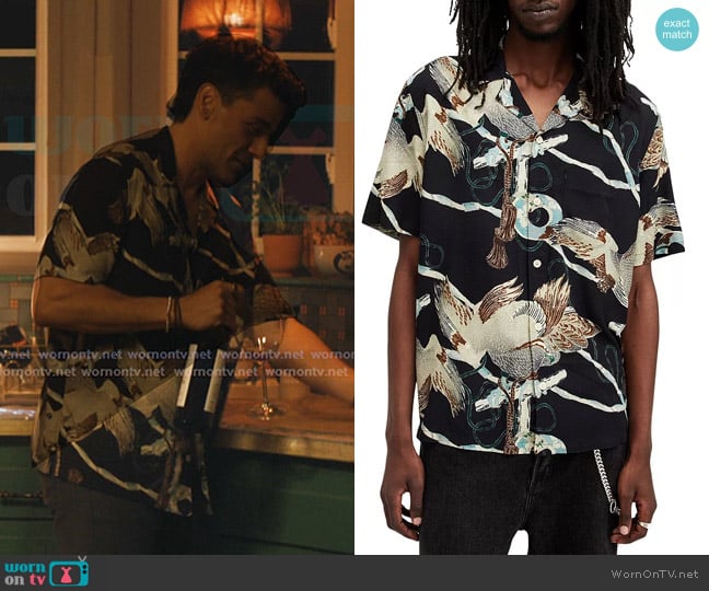 All Saints Buzzard Camp Shirt worn by Joshua Martín (Oscar Isaac) on Beef