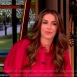 Alyssa’s pink puff sleeve shirtdress on The View