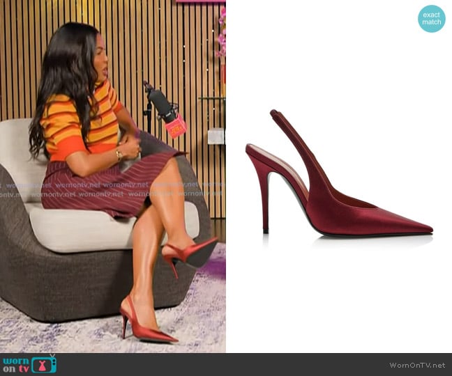 Emma Grede’s red slingback pumps on Today