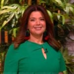 Ana's green keyhole dress on The View
