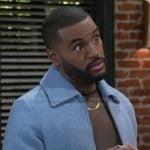 Andre's blue jacket on Beyond the Gates