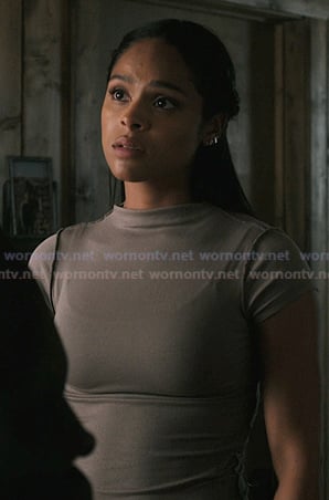 Andrea’s grey tee on Marshals