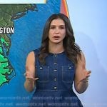 Angie Lassman’s denim flare mini dress on Today