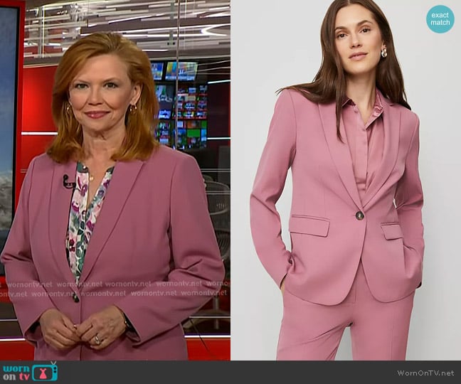 Ann Taylor One Button Blazer worn by Kelly O’Donnell on Today