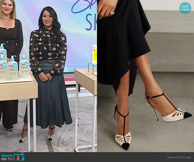 Aquazzura Camille Pumps worn by Dr. Sandra Lee on Today