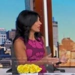 Dr. Tara Narula's pink floral sleeveless dress on Good Morning America
