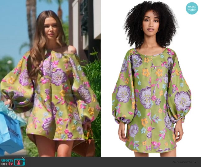 Arianne Elmy Retro Green Good Luck Dress worn by Lala Kent on The Valley