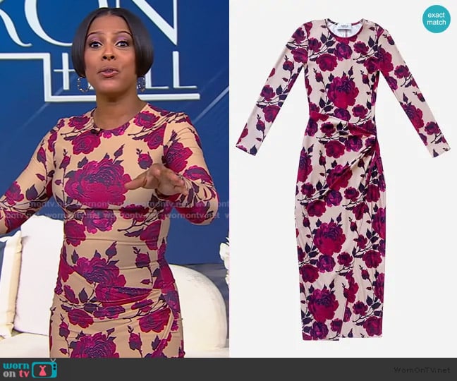 Arias New York Draped Pencil Dress worn by Tamron Hall on Tamron Hall Show