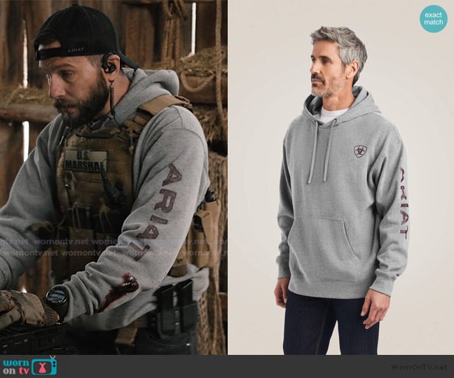 Ariat Ariat Logo Hoodie worn by Pete Calvin (Logan Marshall-Green) on Marshals