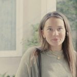 Ashley’s brown woven tote bag on Beef