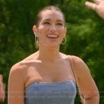 Ashley’s denim corset top on The Real Housewives of Rhode Island